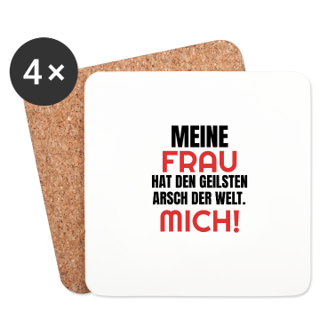 Geschenk für Ehemann Untersetzer - Mann Ehemann Vatertag Hochzeitstag Lustige Sprüche