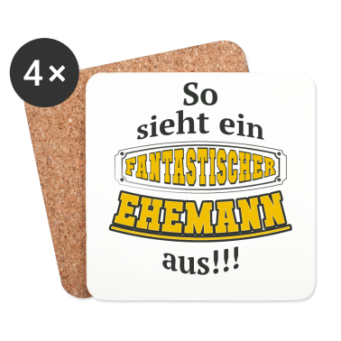 Geschenk für Ehemann Untersetzer - So sieht ein fantastischer Ehemann aus