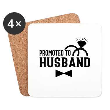 Geschenk für Ehemann Untersetzer - JGA - Upgrade zum Ehemann