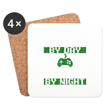 Geschenk für Ehemann Untersetzer - Papa bei Tag Spieler bei Nacht Lustiges Geschenk für Ehemann L.