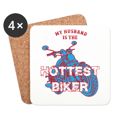 Geschenk für Ehemann Untersetzer - Mein Ehemann ist der heisseste Biker