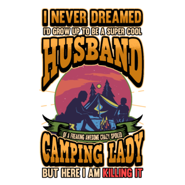 Motiv Camping Ehemann Ehefrau Spruch Zelten Geschenk