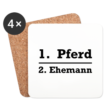 Geschenk für Ehemann Untersetzer - Pferd vor Ehemann