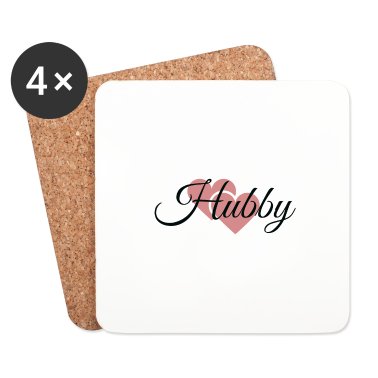 Geschenk für Ehemann Untersetzer - Ehemann mit Herzen