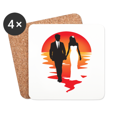 Geschenk für Ehemann Untersetzer - Ehefrau Ehemann Hochzeitsgeschenk braut