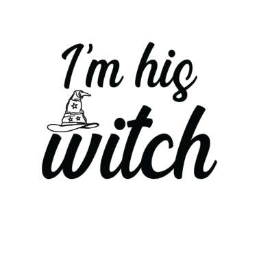 Motiv Ich bin seine Hexe, Frau Ehemann Halloween
