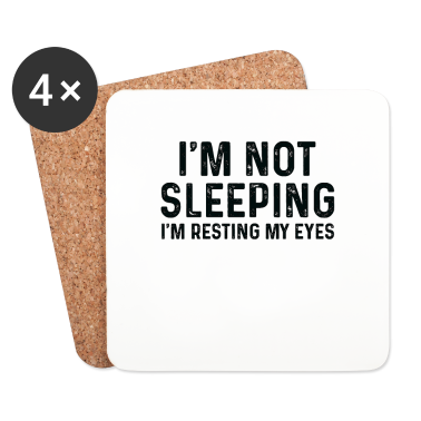 Geschenk für Ehemann Untersetzer - Lustiges Geschenk für Papa, ich schlafe nicht Ich ruhe mich aus M.
