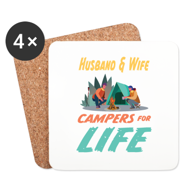 Geschenk für Ehemann Untersetzer - Camping Ehemann und Ehefrau Camper für das Leben Design