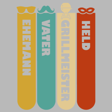 Motiv Ehemann Vater Grillmeister Held