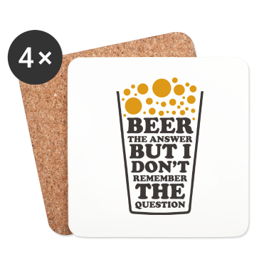 Geschenk für Ehemann Untersetzer - Lustiges Biertrinker Zitat für Bierliebhaber