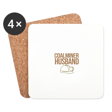 Geschenk für Ehemann Untersetzer - Ich liebe meinen Ehemann coalminer