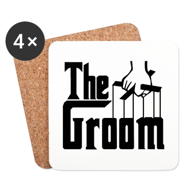 Geschenk für Ehemann Untersetzer - Der Bräutigam. Junggesellenabschied. Ehemann zu sein. Bräutigam.