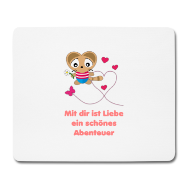 Geschenk für Ehemann Mousepad - Liebesspruch für Ehemann mit Katze Kuku