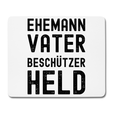 Geschenk für Ehemann Mousepad - Ehemann Vater Beschützer Held - Ehemann Geschenk