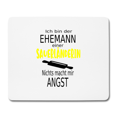 Geschenk für Ehemann Mousepad - Geschenk für Ehemänner einer Sauerländerin