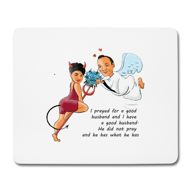 Geschenk für Ehemann Mousepad - Ich betete für einen guten Ehemann