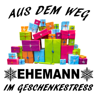Motiv Ehemann im Geschenkestress