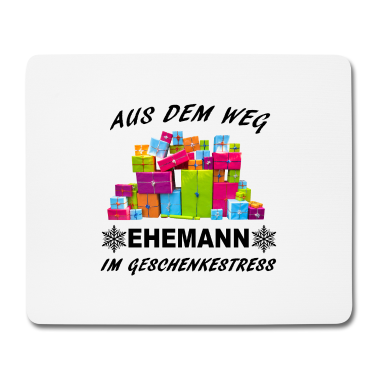 Geschenk für Ehemann Mousepad - Ehemann im Geschenkestress