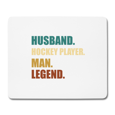 Geschenk für Ehemann Mousepad - Hockey Ehemann Legende