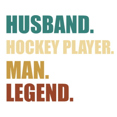 Motiv Hockey Ehemann Legende