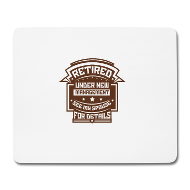 Geschenk für Ehemann Mousepad - Im Ruhestand - DAS Renten-Shirt für Ehemänner