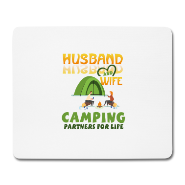 Geschenk für Ehemann Mousepad - Ehemann und Frau Campingpartner für das Leben