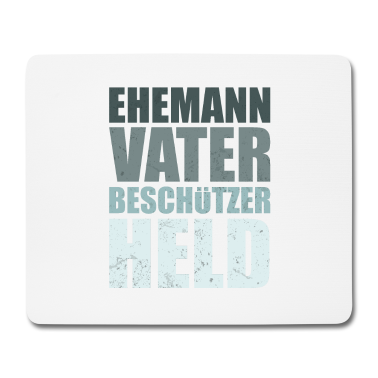 Geschenk für Ehemann Mousepad - Vatertag Ehemann Held Tshirt