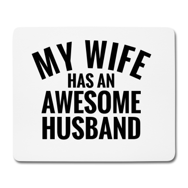 Geschenk für Ehemann Mousepad - Meine Frau hat einen tollen Ehemann Coole Familiengeschenke