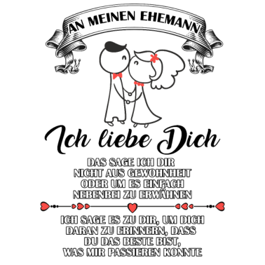 Motiv Ich liebe dich - Ehemann