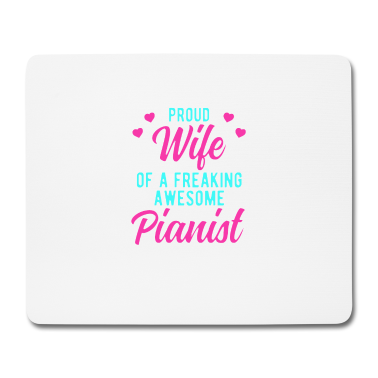 Geschenk für Ehemann Mousepad - Lustiger Pianist Ehemann Phrase Geschenk für