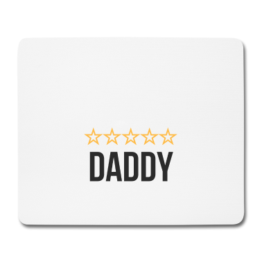 Geschenk für Ehemann Mousepad - Weltbester Ehemann und Fünf-Sterne-Papa