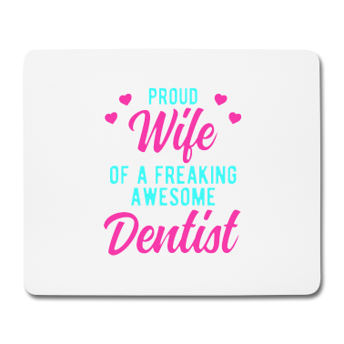 Geschenk für Ehemann Mousepad - Lustiger Zahnarzt Ehemann Phrase Geschenk für