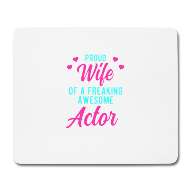 Geschenk für Ehemann Mousepad - Lustige Schauspielerin Ehemann Phrase Geschenk für