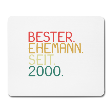Geschenk für Ehemann Mousepad - Bester Ehemann seit 2000 - Geschenk für den Eheman