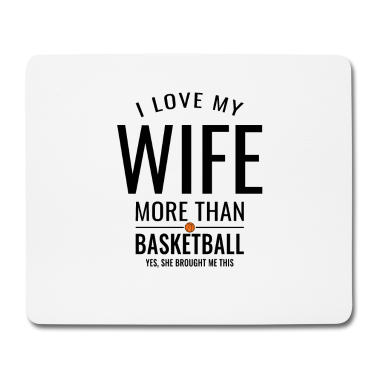 Geschenk für Ehemann Mousepad - Lustiges Hochzeitstag-Geschenk des Basketball-Ehemanns