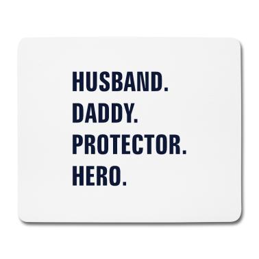 Geschenk für Ehemann Mousepad - EHEMANN DADDY PROTECTOR HERO