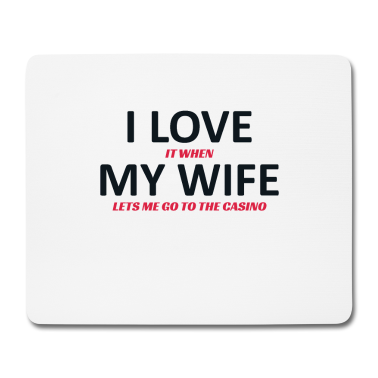 Geschenk für Ehemann Mousepad - Glückliches Casino Valentinstag-Ehemann-Geschenk des Glücksspiels