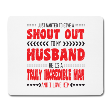 Geschenk für Ehemann Mousepad - Schrei Ehemann