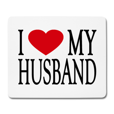 Geschenk für Ehemann Mousepad - Ich liebe meinen Ehemann