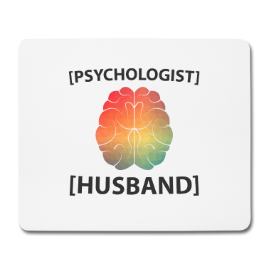 Geschenk für Ehemann Mousepad - Psychologe Ehemann