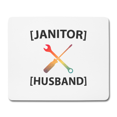 Geschenk für Ehemann Mousepad - Hausmeister Ehemann