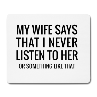 Geschenk für Ehemann Mousepad - Coole lustige Typografie für Ehemänner.Humorvolle Geschenke