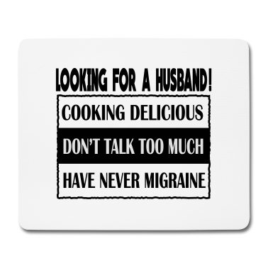 Geschenk für Ehemann Mousepad - Auf der Suche nach Ehemann!