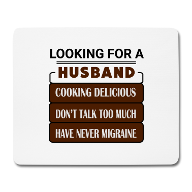 Geschenk für Ehemann Mousepad - Auf der Suche nach einem Ehemann