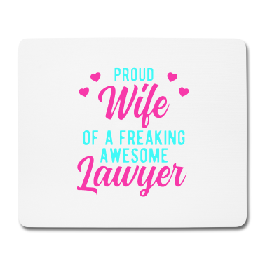 Geschenk für Ehemann Mousepad - Lustige Anwalt Ehemann Phrase Geschenk für Anwalt