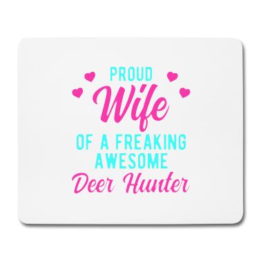 Geschenk für Ehemann Mousepad - Lustige Jagd Ehemann Phrase Geschenk für Hirsch
