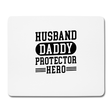 Geschenk für Ehemann Mousepad - Ehemann Daddy Protector Hero Geschenk für Papa