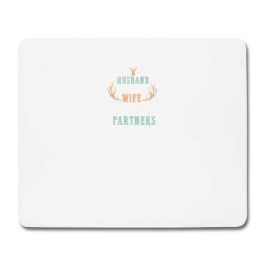 Geschenk für Ehemann Mousepad - Jagd I Ehemann und Ehefrau Motiv für Jäger und