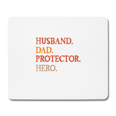 Geschenk für Ehemann Mousepad - Ehemann Vater Beschützer Held Geschenk Mann