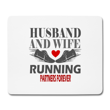 Geschenk für Ehemann Mousepad - Ehemann und Ehefrau laufen Partner für immer